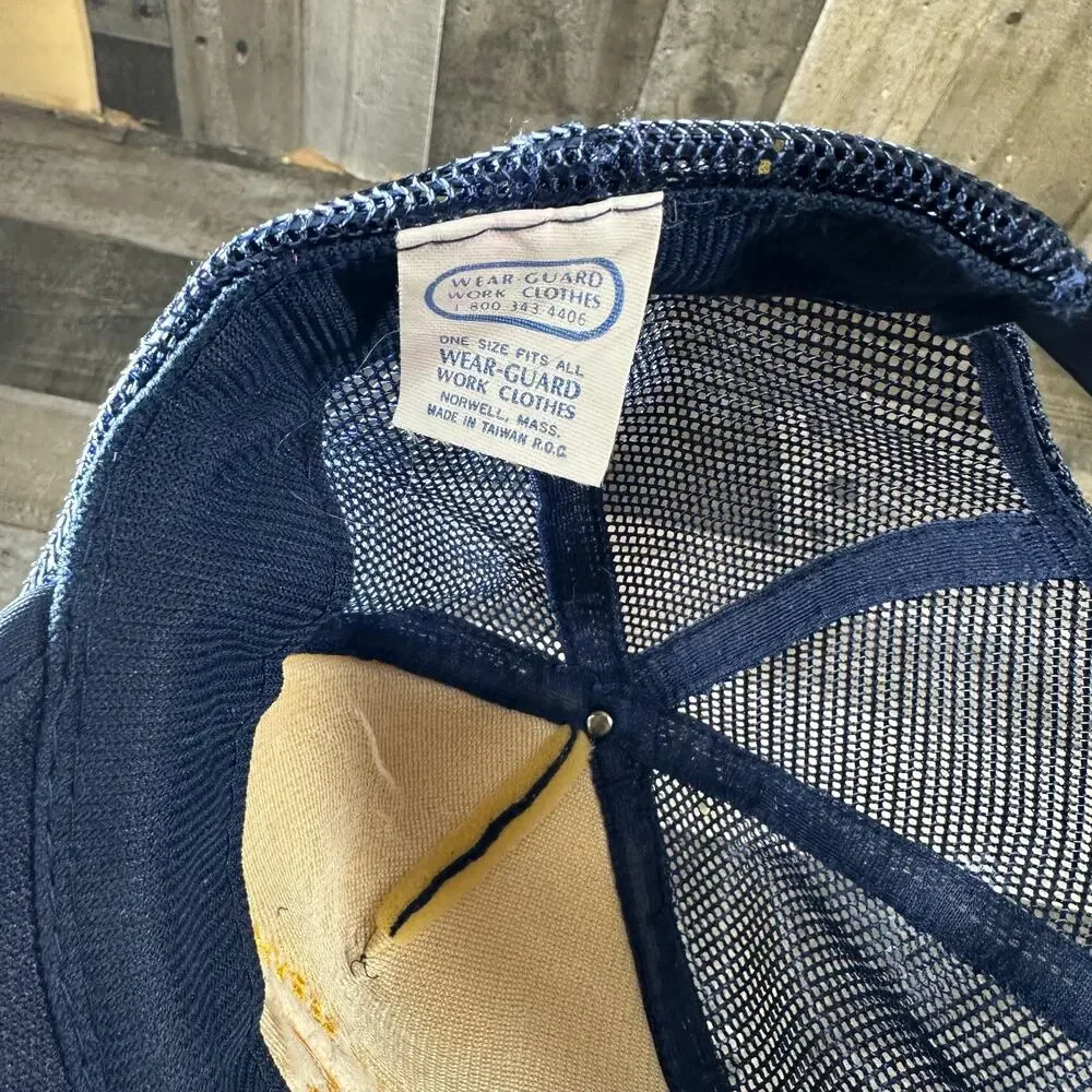John's Salt Service‎ JSS Employee Worker Mesh Trucker Hat Scrambled Eggs
